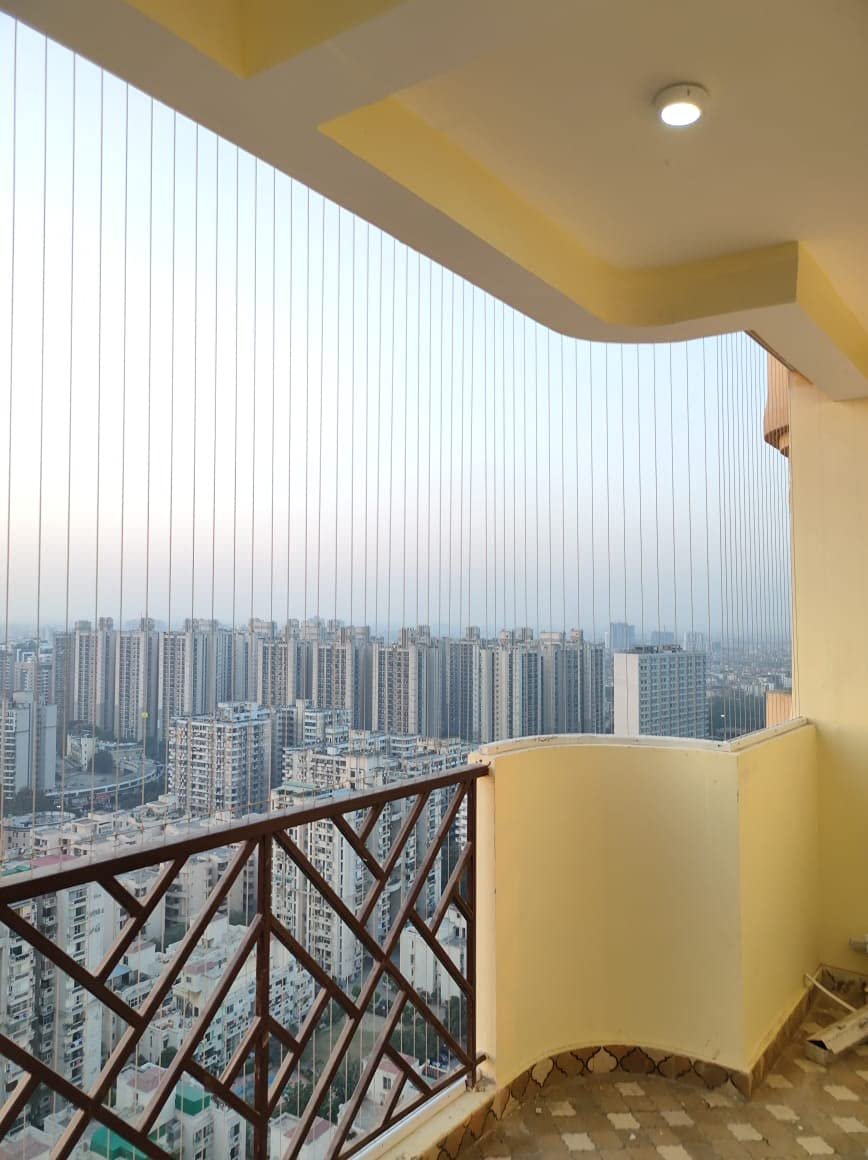 Premium invisible safety grill installation in Pune